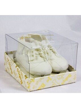 Dept 56 Bisque Porcelain Baby's 1st Shoes Ornament #83615